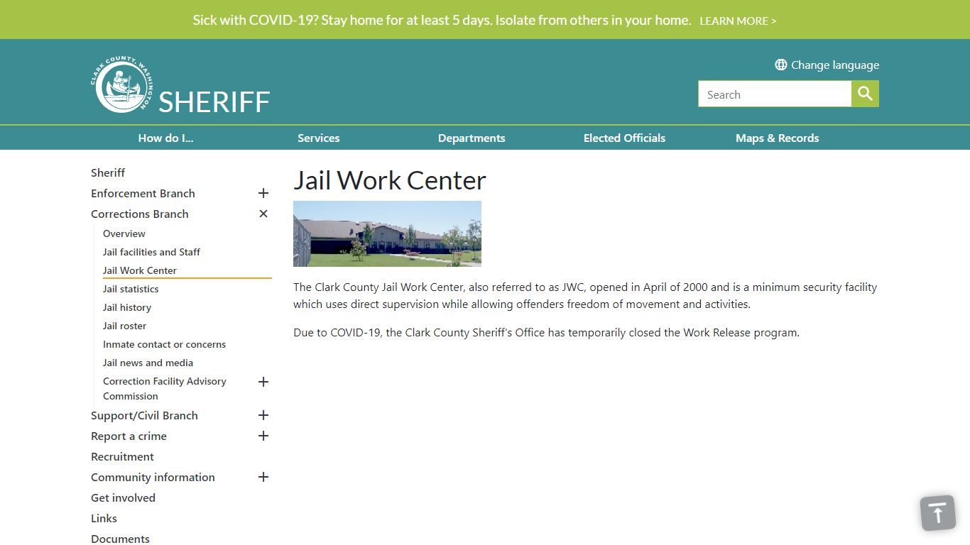 Jail Work Center | Clark County